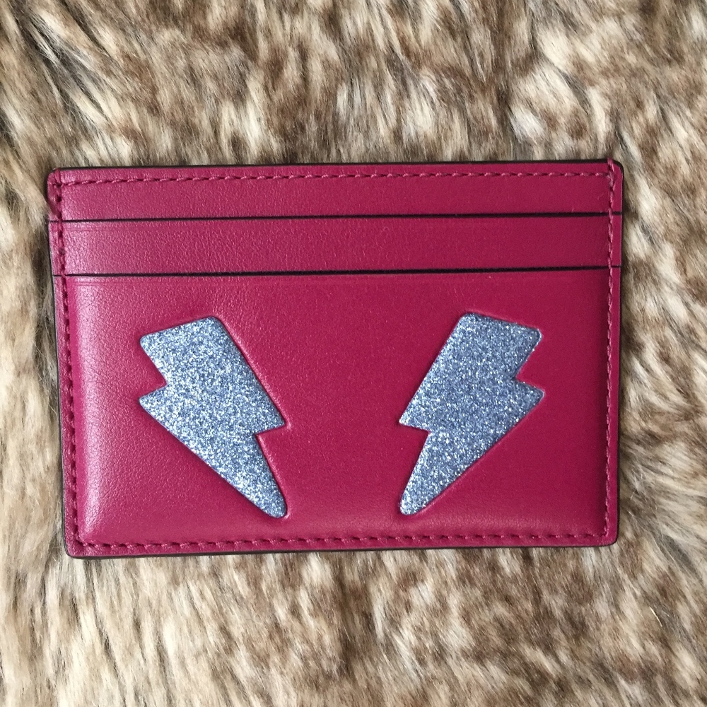COACH GLITTER LIGHTING CARD CASE
